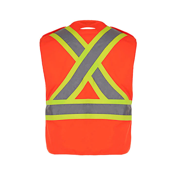 L01170 - Protector - Tricot Hi-Vis 5 Point Tear Away Vest - One Size