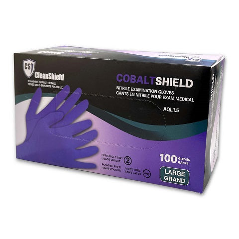 Cobalt Shield Nitrile Examination Gloves