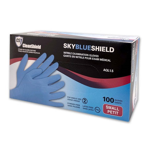 Skyblue Shield Nitrile Examination Gloves