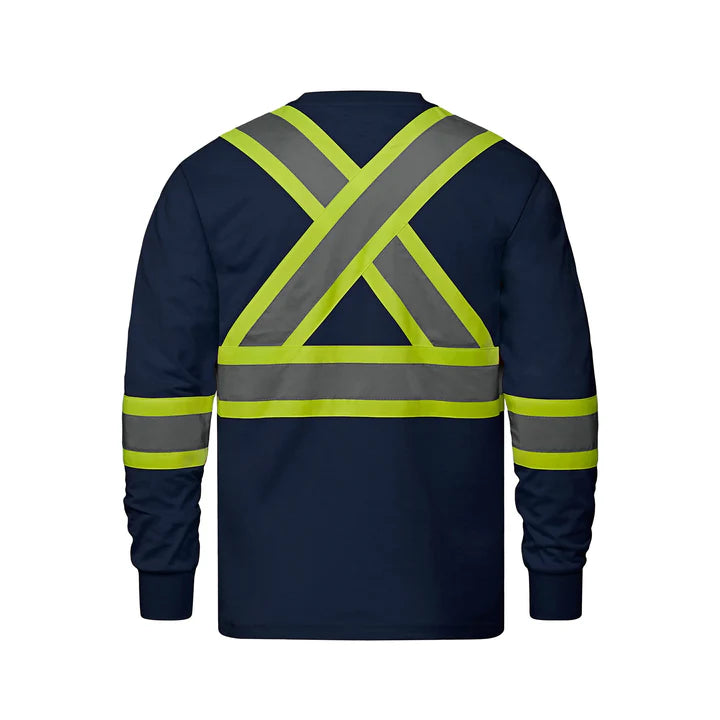 S05995 - Paramount - Cotton Long Sleeve Hi-Vis T-Shirt
