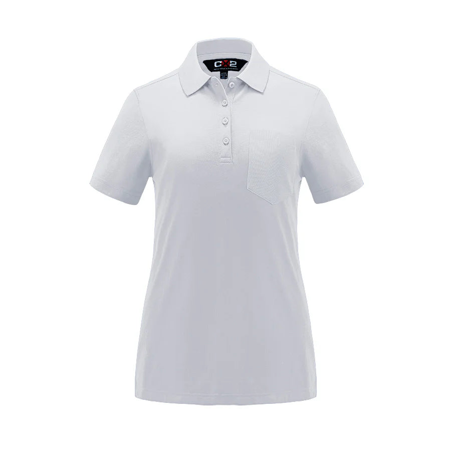 S05746 - Caddy - Ladies Pique Mesh Polo w/ Pocket